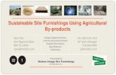 Sustainable Site Furnishings Using Agricultural Byproducts