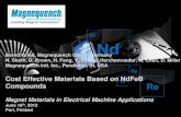 Cost Effective Materials Based on NdFeB .Cost Effective Materials Based on NdFeB Compounds Magnet