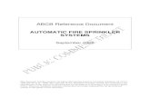 Fire Sprinkler - ABCB Reference Document - Automatice Fire Sprinkler System