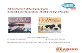 Michael Morpurgo Chatterbooks Activity Pack Morpurgo...Michael Morpurgo Chatterbooks Activity Pack Stories of Wartime Private Peaceful A Medal for Leroy Reading and activity ideas