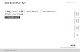Digital HD Video Camera Recorder - Sony .Digital HD Video Camera Recorder Handbook Table of contents