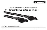 Thule WingBar Edge 959X Instructions - Roof .Instructions Thule Rapid System Kit xxxx Thule Rapid