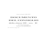 DOCUMENTO DEL CONSIGLIO - Liceo Classico e Linguistico ... Classe IIID Classico - LICEO CLASSICO