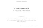 ECONOMIMESIS, JACQUES DERRIDA .Jacques Derrida - Economimesis! ECONOMIMESIS ! A cubierto de una indeterminaci³n