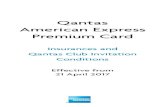 Qantas American Express Premium Card  American Express Premium Credit Card Insurances ... pds_ . ... charged to the Qantas American Express Premium Card