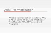 ABET Harmonization