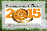 2015  CDA Dagupan Annual Accomplishment Report
