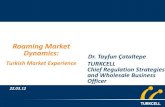 Roaming Market Dynamics: Dr. Tayfun ataltepe Roaming GPRS Revenue Consumer Roaming GPRS Revenue ... â€¢Roaming market dynamics: o Consumersâ€™ increasing need to use roaming