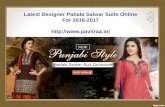 Designer punjabi patiala salwar suits online