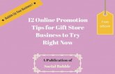 12 online promotion tips for gift store business to try right now