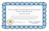 JAMES M. EVANS - NNA-Notary Signing Agent Certificate (2015)