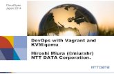 DevOps with Vagrant and KVM/qemu Hiroshi Miura (@miurahr ... Vagrant-KVM vs. -libvirt Features Vagrant-KVM