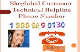 Sbcglobal Technical 1 888 269 0130 Toll free Phone Number
