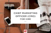 CMO for Hire - why you need a CMO in your business