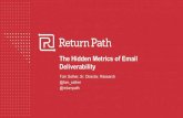 The Hidden Metrics of Email Deliverability Webinar