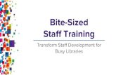 Bite-Sized Staff Training: Transform Staff Development for Busy Employees