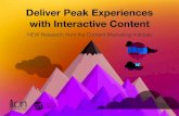 Deliver Peak Experiences with Interactive Content