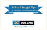 Six Budget Tips to Protect Your Equipment Assets