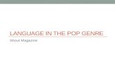 Language in pop genre