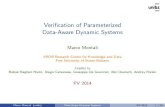 PV 2014 - Montali - Verification of Parameterized Data-Aware Dynamic Systems