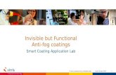 Invisible but functional - anti-fog coatings