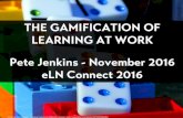 eLN Gamification of learning at work