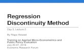 Regression Discontinuity Method
