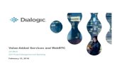 Value Added Services and WebRTC