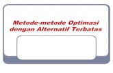 Metode-metode Optimasi dengan Alternatif SPK+Edit.pdfModel optimasi (2) Model optimasi dengan algoritma