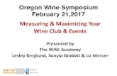 2017 Oregon Wine Symposium | Measuring and Maximizing Your Wine Club and Events