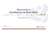 Barom¨tre "Confiance & Bien-tre" Solidaris - Janvier 2016