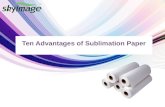 Ten advantages of sublimation paper