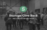 Startups Give Back: The Volunteering Event for Startups