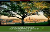 Each Person Is Different, Each Neighborhood Is Different
