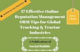 17 effective online reputation management orm tips for global trucking & tractor industries