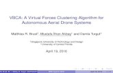 VBCA: A Virtual Forces Clustering Algorithm for Autonomous Aerial Drone Systems