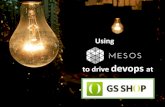 Driving DevOps at GS Shop using Mesos