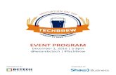 TechBrew - Dec 1, 2016 | Event Program