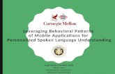 Leveraging Behavioral Patterns of Mobile Applications for Personalized Spoken Language Understanding