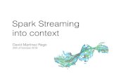 Spark Streaming into context