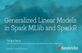 Generalized Linear Models in Spark MLlib and SparkR