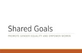 2016-10-15 - Shared Goals: Promote Gender Equality and Empower Women
