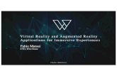 Fabio Matsui - Virtual Reality and Augmented Reality Applications for Immersive Customer Experiences