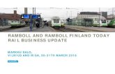 Ramboll and Ramboll Finland today rail business update