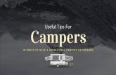 Useful Tips For Campers
