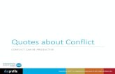 Quotes about Conflict