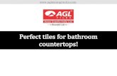 Perfect tiles for bathroom countertops