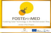 FOSTEr in MED pilot projects conference  28/06/2016: the pilot project in Aqaba, Jordan