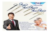 Pak Surgical Manufacturers Exporters Of Surgical dental instruments