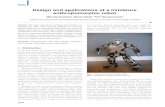 Design and applications of a miniature anthropomorphic robot